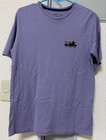 patagonia 퍼플 반팔 T셔츠