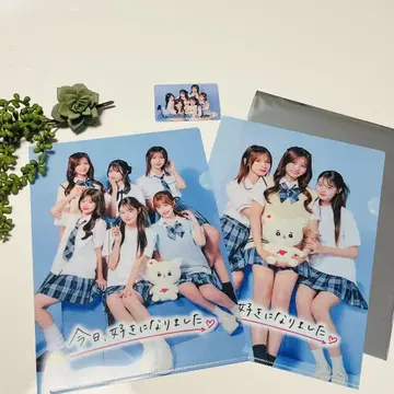 오늘 좋아해 클리어 파일 2장 + 트레이딩 카드