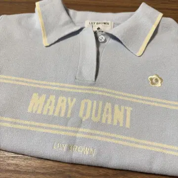LILY BROWN x MARY QUANT 콜라보 폴로 니트 풀오버