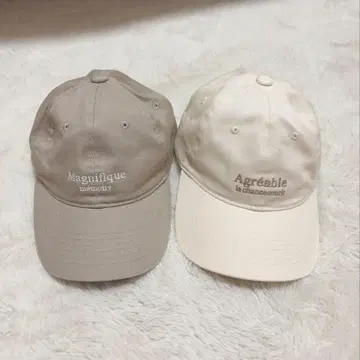 [ BLATE ] 뉴앙스 컬러 자수 로고 캡