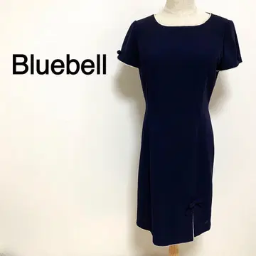 Bluebell 다크 네이비 컬러 레이스 디자인 반팔 원피스