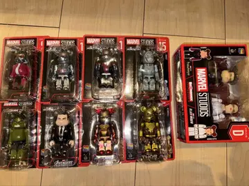MARVEL STUDIOS happy 복권 브릭 베어브릭 피규어