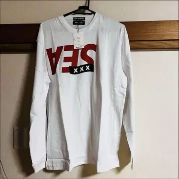 GOD SELECT XXX 화이트 롱 슬리브 T셔츠
