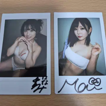 나카모리 나나미 나나시마 마이 친필 사인 폴라로이드