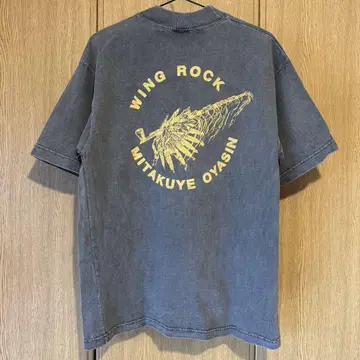 WING ROCK 그레이 흑먹색 T셔츠 사이즈 불명 M~L 정도