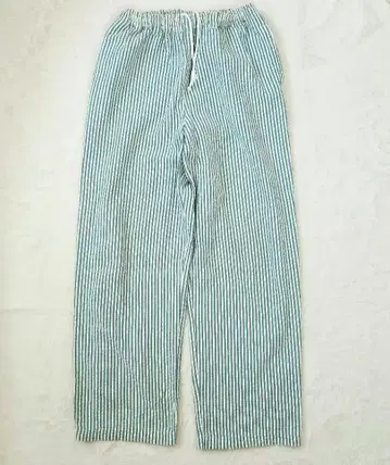 SUNLUCAS 80s~90s 레트로 시어서커 스트라이프 팬츠 L