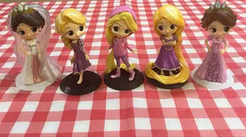 Disney 프린세스 라푼젤 Qposket 피규어 5체 set