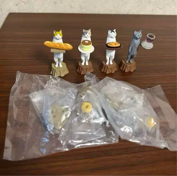 가챠 고양이 라보 고양이 빵집 카페 고양이 가챠가챠 6개