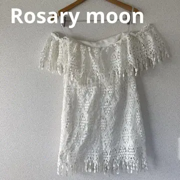 로자리문 Rosary moon 레이스 오프숄더 미니 원피스 베어