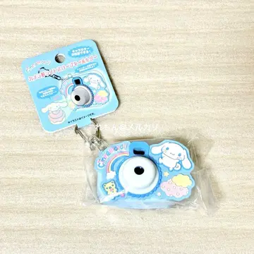 산리오 카메라 모양 라이트 스코프 키링 시나모롤