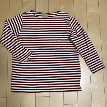 나카가와 마사시치 상점 공기 방적사의 와이드 바스크 셔츠 티셔츠