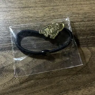 SUPER BEAVER 머리끈 로고 골드