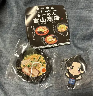 라멘 요시야마 상점 미니어처 컬렉션 아부라소바, 러버 스트랩 2종 세트