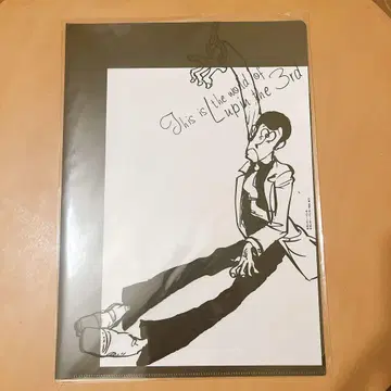 루팡 3세 숨겨진 클리어 파일 A4 사이즈 루팡