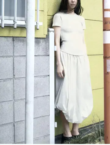 택 포함 새상품 ZARA 2025 여름 콤비 벌룬 원피스