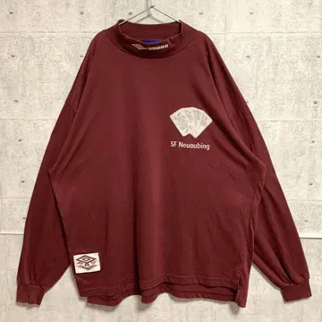 90s umbro 엄브로 롱T 셔츠 긴팔 XL 모크넥 자수