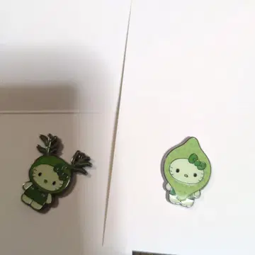 오사카 만박 일본관 한정판 키티 Algae 핀 배지 세트