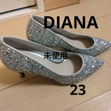 다이애나 DIANA 실버 라메 글리터 스틸레토 펌프스 결혼식