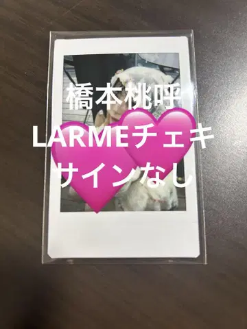 타카미네노 나데시코 하시모토 모모코 LARME 폴라로이드 사인 없음