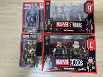 MARVEL STUDIOS 큐브릭/베어브릭 4체 세트