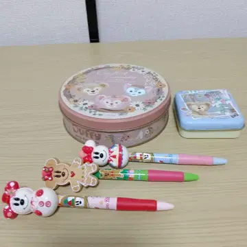 더피와 프렌즈 볼펜 세트와 DISNEYSEA 캔