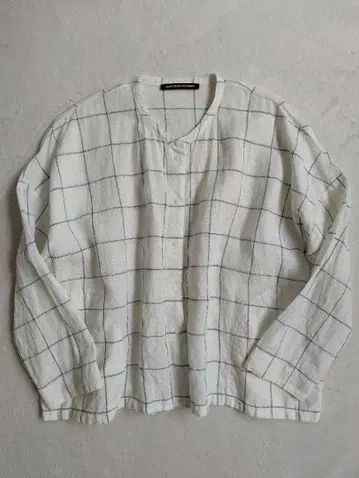 콩트와르 데코토니에 린넨 체크 셔츠 size 2