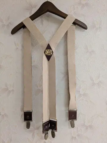 STIFF 서스펜더 가죽 빈티지풍