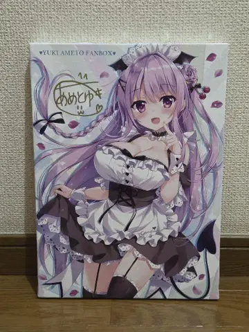 아메토유키 FANBOX 계속 혜택 친필 사인 카누레쨩 캔버스 아트