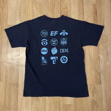 00s USA제 PAUL RAND 폴란드 로고 디자인 티셔츠