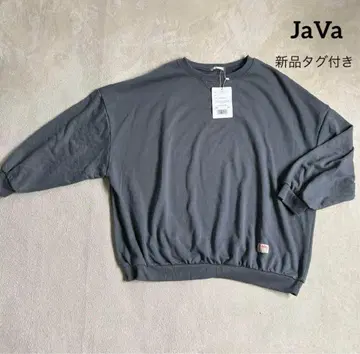 JaVa 자바 빅 실루엣 맨투맨 긴팔 트레이닝복 오버 사이즈 XL 그레이