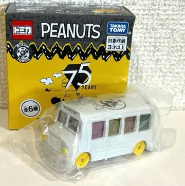 PEANUTS 드림 토미카 75주년 기념 버스 (화이트)