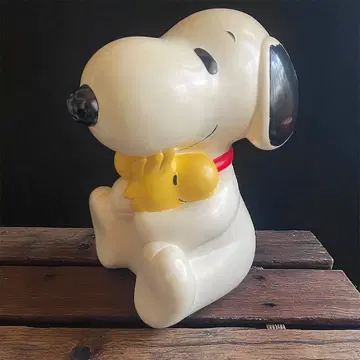 스누피 SNOOPY 약 35cm 거대 저금통 소프트 비닐