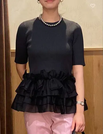새상품! 택 없음! 유나이티드 애로우즈 리본 페플럼