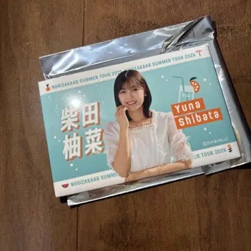 노기자카46 시바타 유나 구매 혜택 B상 개별 여름 타월 캔뱃지