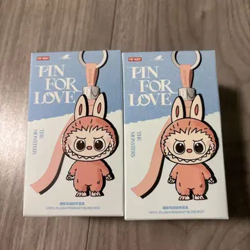 Labubu PIN FOR LOVE 봉제 인형(A-M) 피스 2개