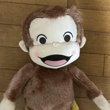 호기심 많은 조지 빨간 볼 L 봉제 인형 퓨어키라 Ver. 약 35cm