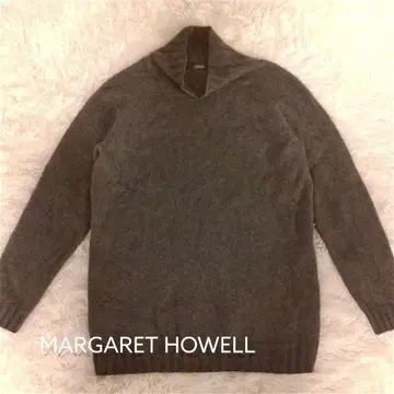 MARGARET HOWELL 캐시미어 100% 하이넥 니트