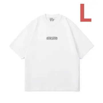 everyone j.30000 sketchy 로고 반팔 티셔츠