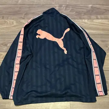 PUMA 푸자 빅 로고 트랙 자켓 핑크 단종 y2k 헤이세이