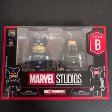 해피 복권 베어브릭 marvel 마블 B상 페어 박스상