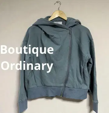 Boutique Ordinary 드레이프 후디 라이더 자켓