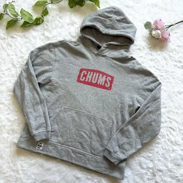 CHUMS 참스 속기모 로고 후드 맨투맨 M