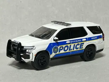 그린라이트 1/64 시보레 타호 올랜도 시 경찰 차량 미니카