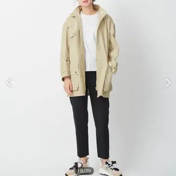 미사용 디자인웍스 코튼 나일론 블루종 F 사이즈 베이지