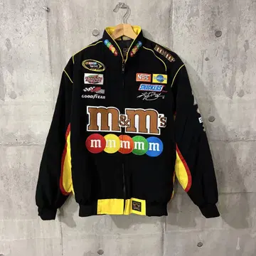 JH DESIGN m&m's 레이싱 자켓 L 총 자수 패치워크