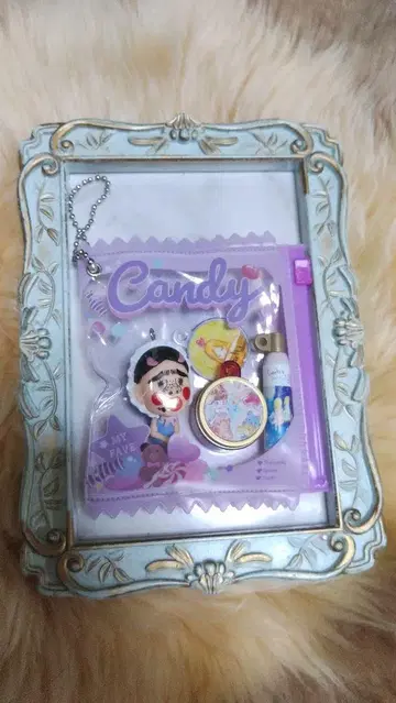 브리아나 기가테 캔디 디자인 키링 블루