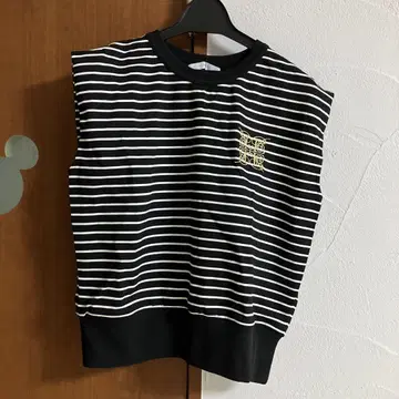 FENNEL 야마다야 스콧 클럽 스트라이프 슬리브리스 상의