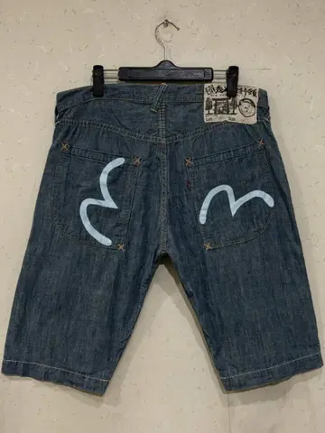 신 에비스 신두 에비수 에비스 LOT 2005 하프 숏 데님 팬츠