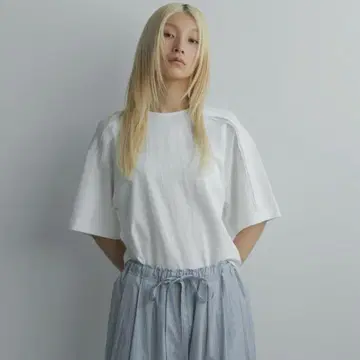 anuke 숄더 레이어드 탑 셔츠
