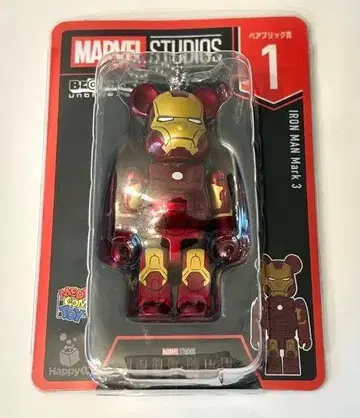 MARVEL Happy 복권 BE@RBRICK No.1 IRON MAN